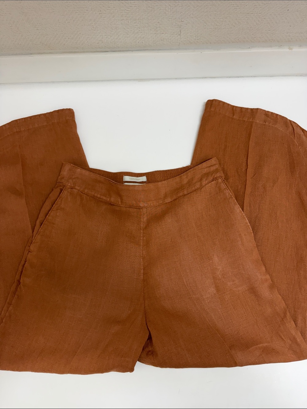 100% Linen Wide Pants